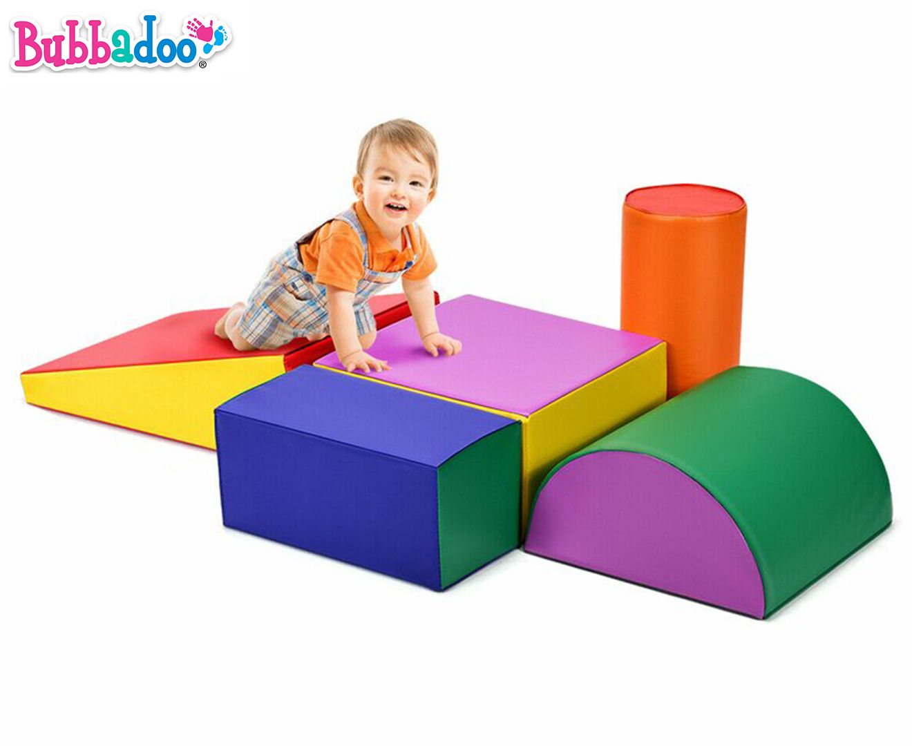 Bubbadoo Baby/Kids' Climb & Crawl Giant Foam Blocks 5-Piece Playset | Catch.com.au