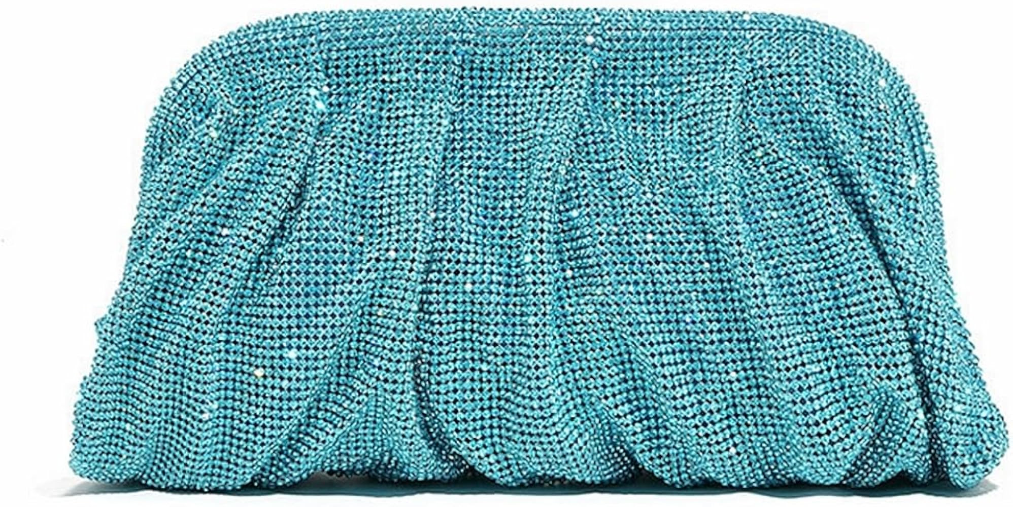 Women Rhinestone Clutch Purse Diamond Evening Bag Chain Handbag Ladies Dumpling Bag Wedding Party... | Amazon (US)