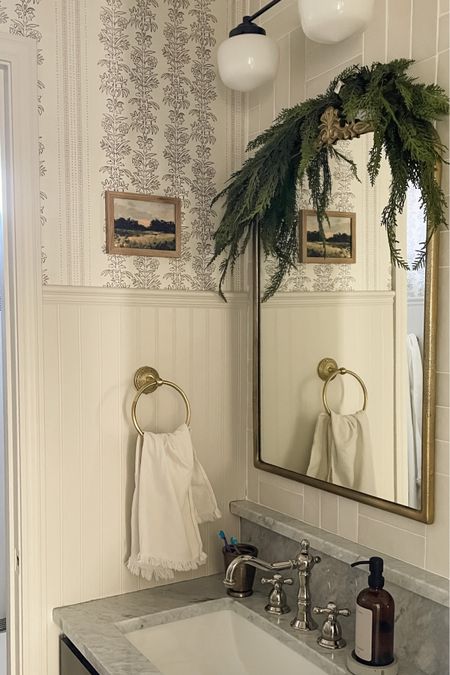 Cedar mantel swag—love it for mirrors too! Save 15% at Afloral with code TAB15. 

#LTKhome #LTKSeasonal #LTKHoliday