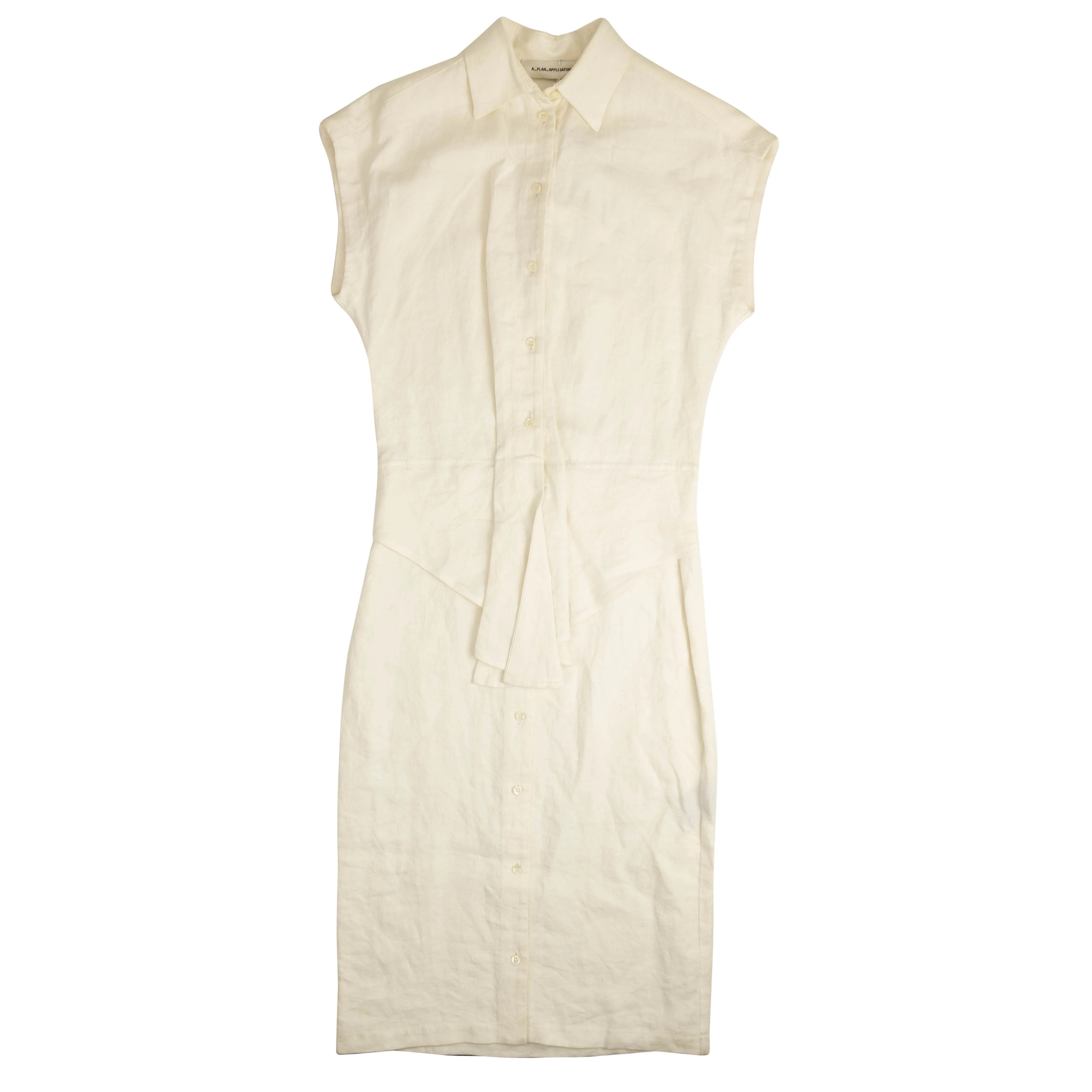White Button Down Sleeveless Shirt Dress | Shop Simon