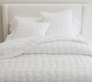 Cloud Linen Handcrafted Quilt | Pottery Barn (US)