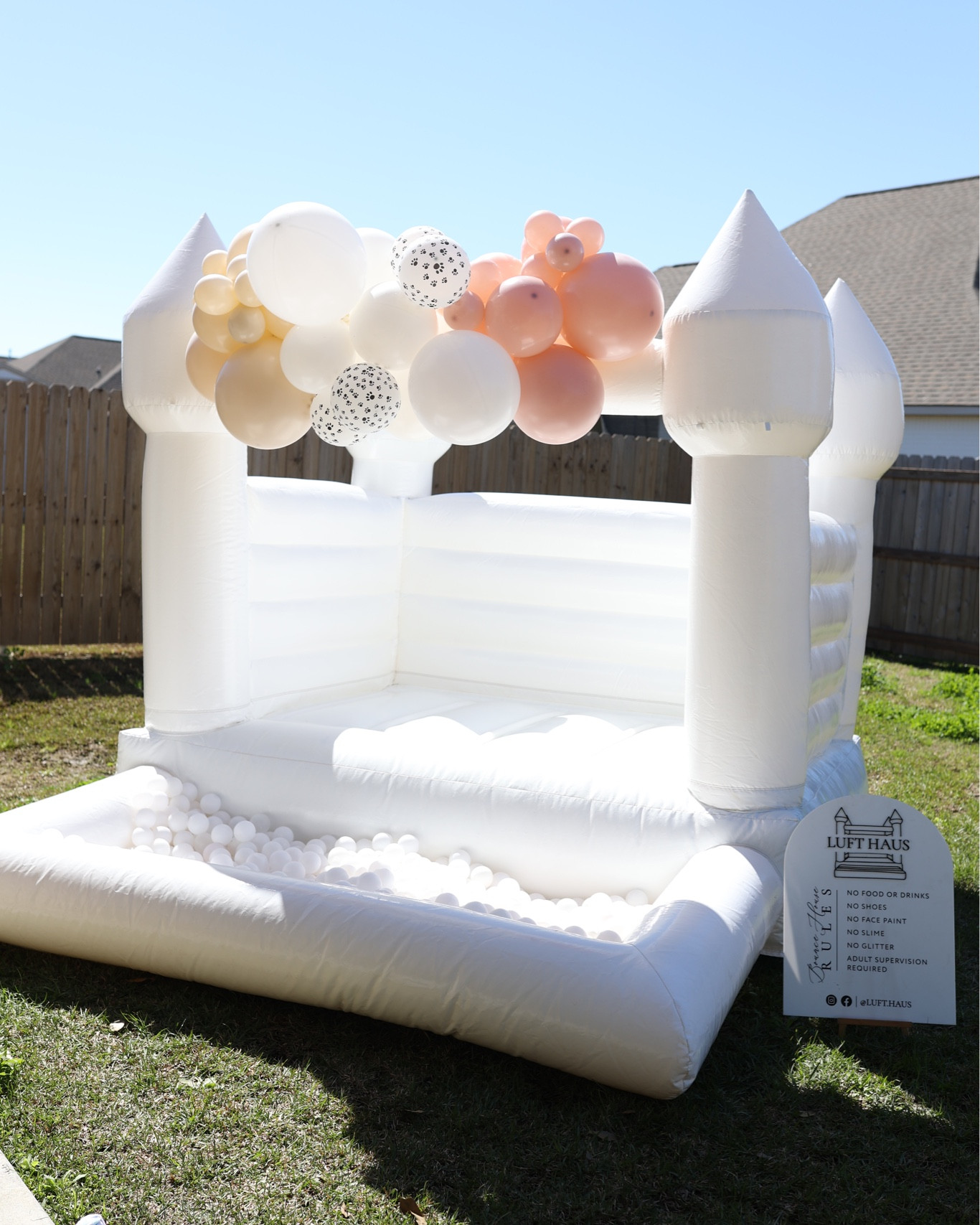 Modern bounce house. White bounce house. Toddler bounce house  

#LTKSpringSale #LTKKids #LTKFamily
