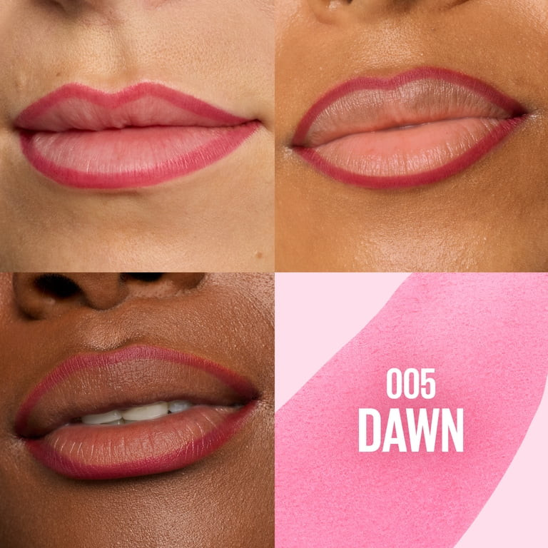 Maybelline Super Stay Peel-Off Lip Liner Stain, Buildable Tinted Lip Color, Dawn, 0.16 fl oz | Walmart (US)