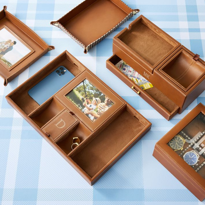 Leather Photo Valet Tray | Mark and Graham