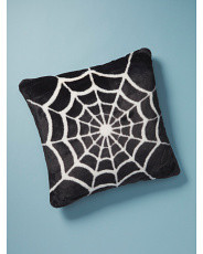 20x20 Bristol Faux Fur Spiderweb Pillow | HomeGoods