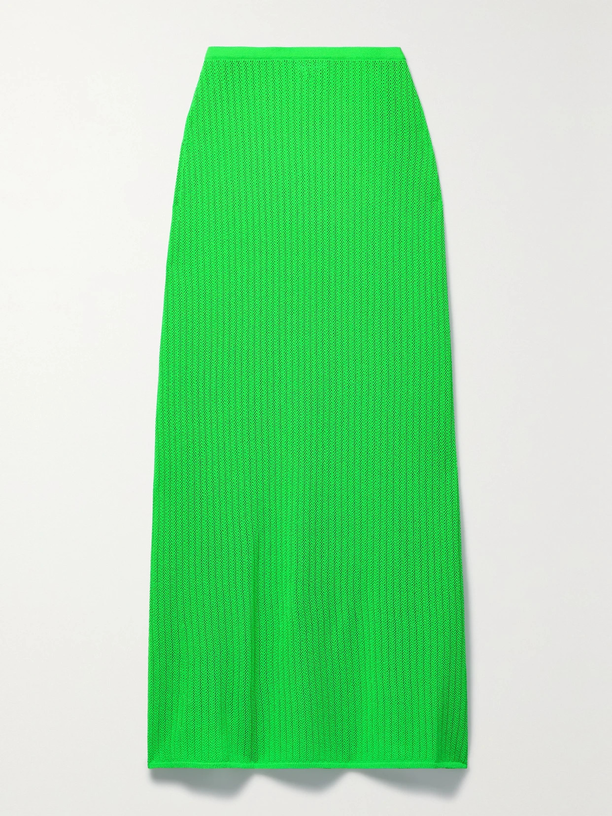 LESET - Jasmine Pointelle-knit Maxi Skirt - Green | NET-A-PORTER (UK & EU)