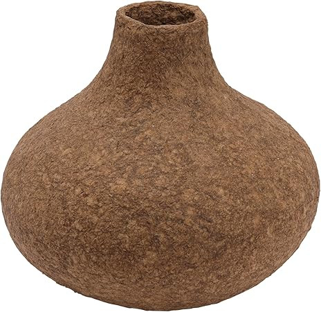 Amazon.com: Creative Co-Op Decorative Handmade Paper Mache Vase, Brown : Home & Kitchen | Amazon (US)