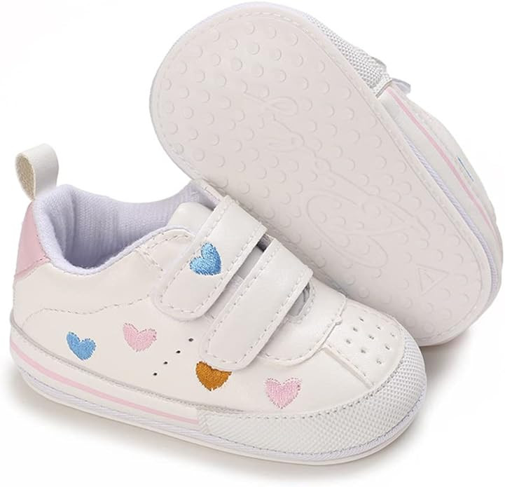 Clowora Baby Boys Girls Shoes Non-Slip Rubber Sole Sneakers Infant First Walking Toddler Crib Sho... | Amazon (US)