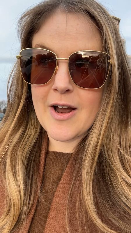 Recent winter outfit and showing you a better look at these sunglasses that I’ve posted about before. They also come in black! 

#LTKSeasonal #LTKstyletip