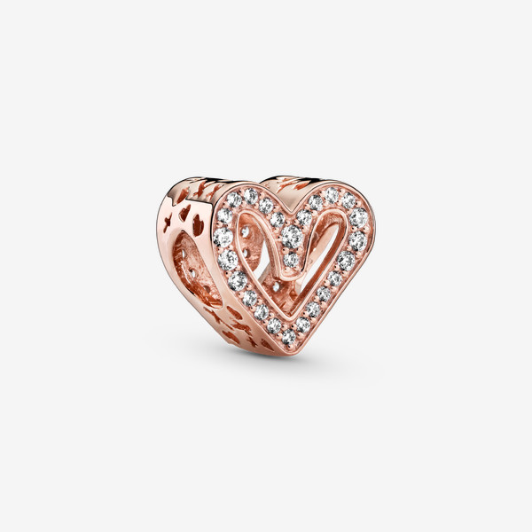 Pandora Sparkling Freehand Heart Charm | Pandora US