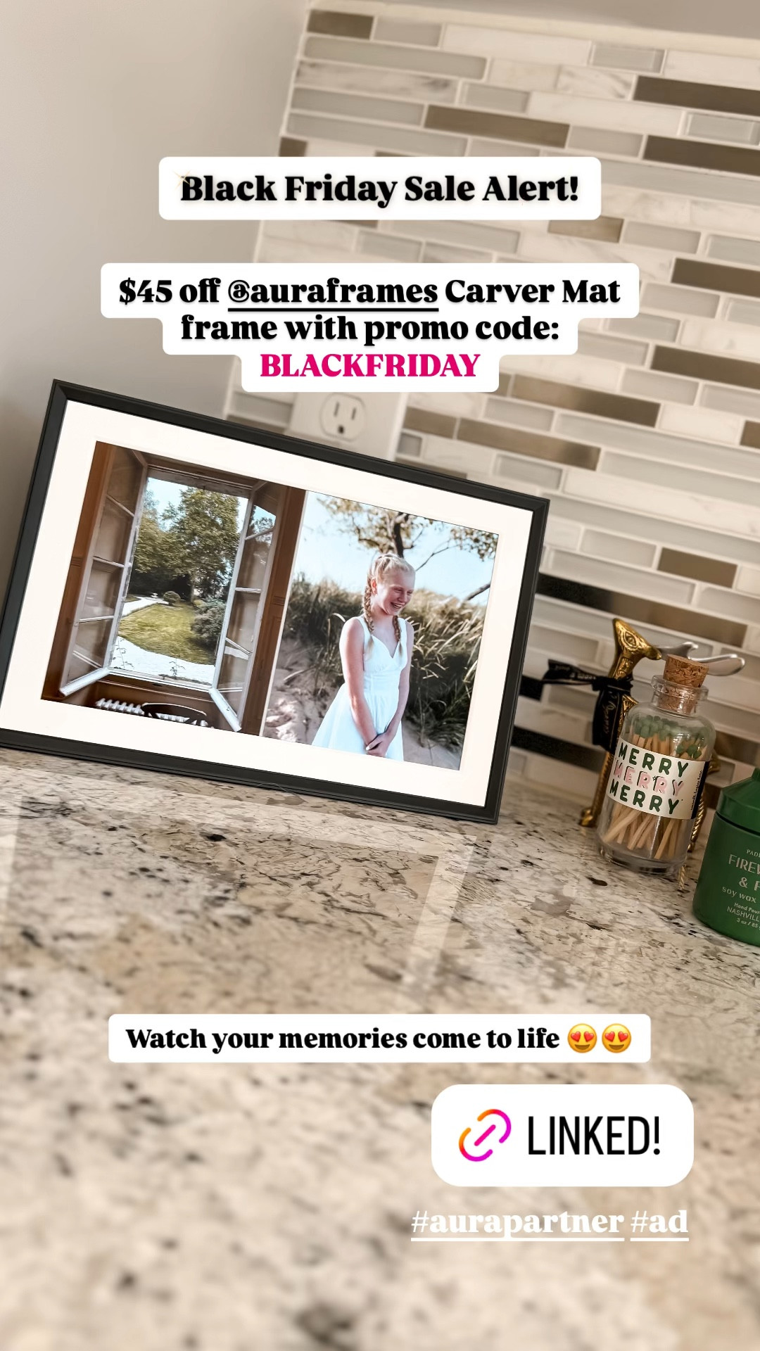 Use code BLACKFRIDAY to save $45 on aura frames carver matte digital photo frame! Makes a great gift 

#LTKCyberWeek #LTKHoliday #LTKGiftGuide