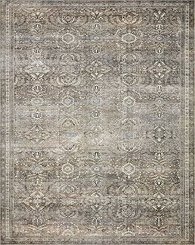 Loloi II Layla Collection, LAY-13, Antique/Moss, 9'-0" x 12'-0", .13" Thick, Area Rug, Soft, Dura... | Amazon (US)