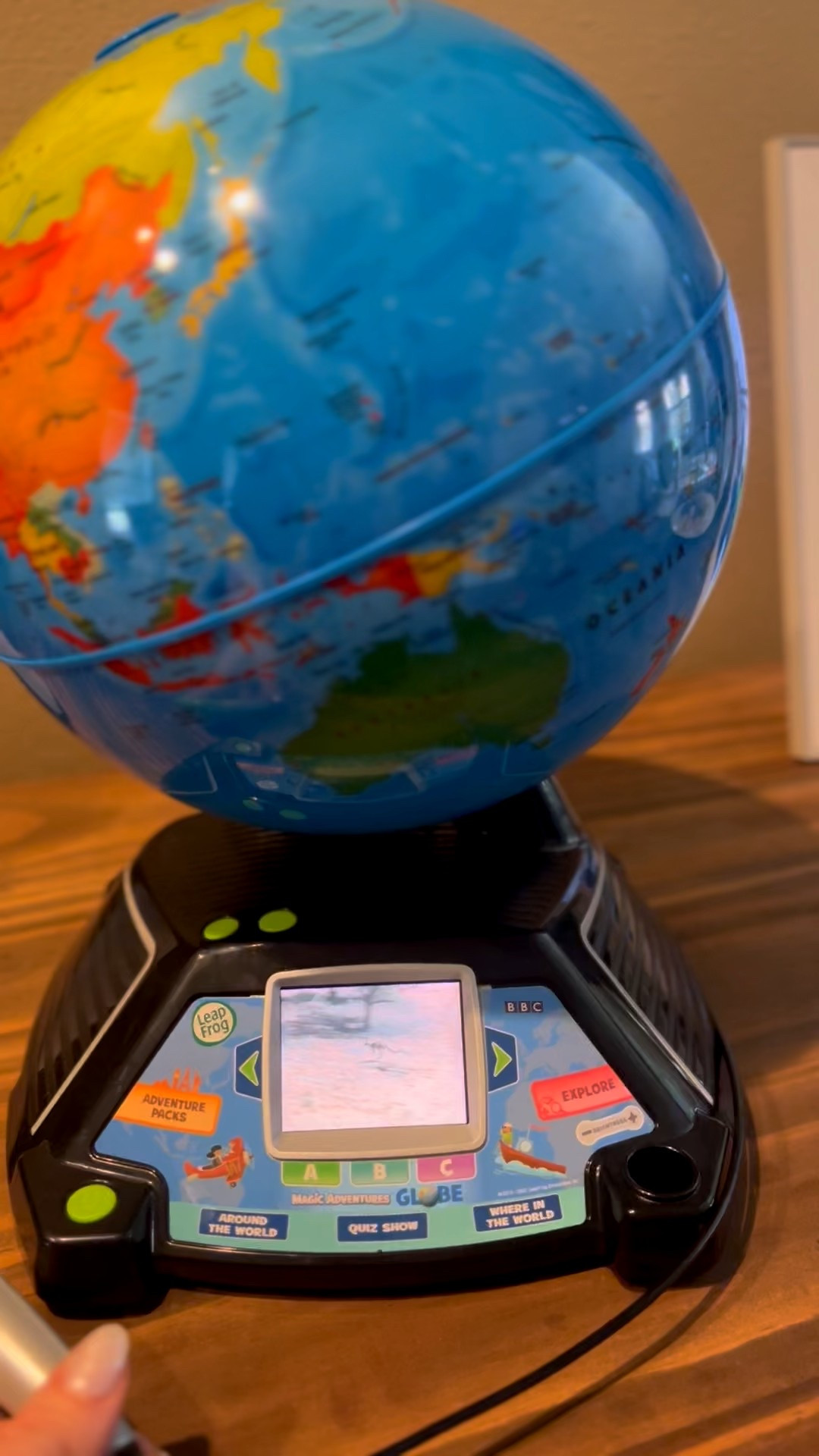 Lately we’re all about learning and educating here and I love it! LeapFrog Magic Adventure Globe with over 600 custom BBC educational videos from all over the world. Little kid gift idea. 

#LTKGiftGuide