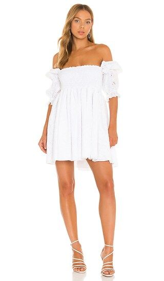 Zadie Dress in White Paisley Eyelet | Revolve Clothing (Global)