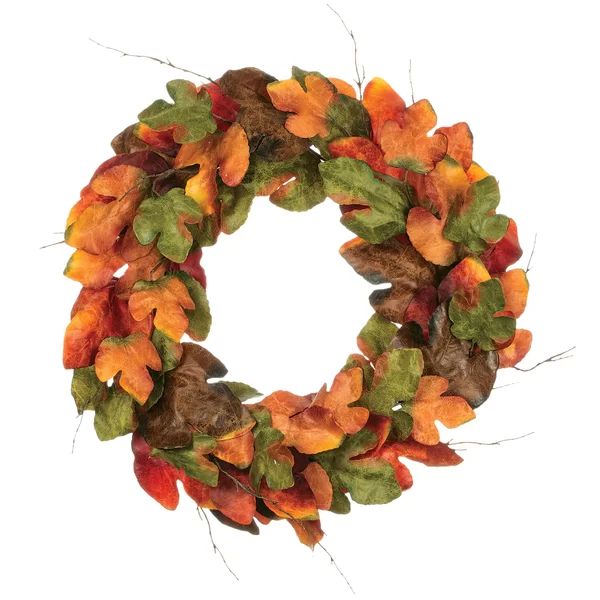 33" Large Leaf Wreath | Wayfair North America