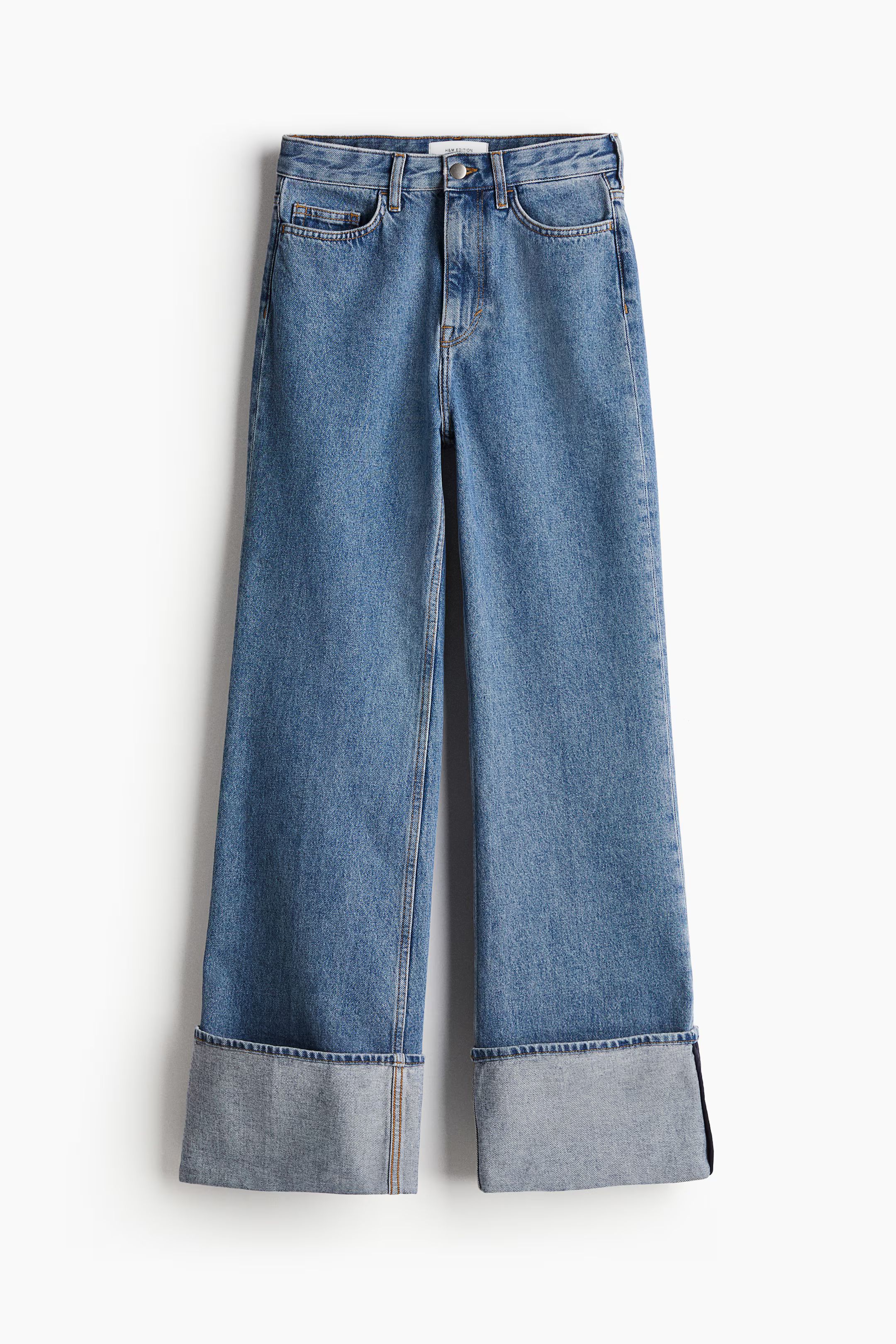 Wide turn-up jeans | H&M (UK, MY, IN, SG, PH, TW, HK)