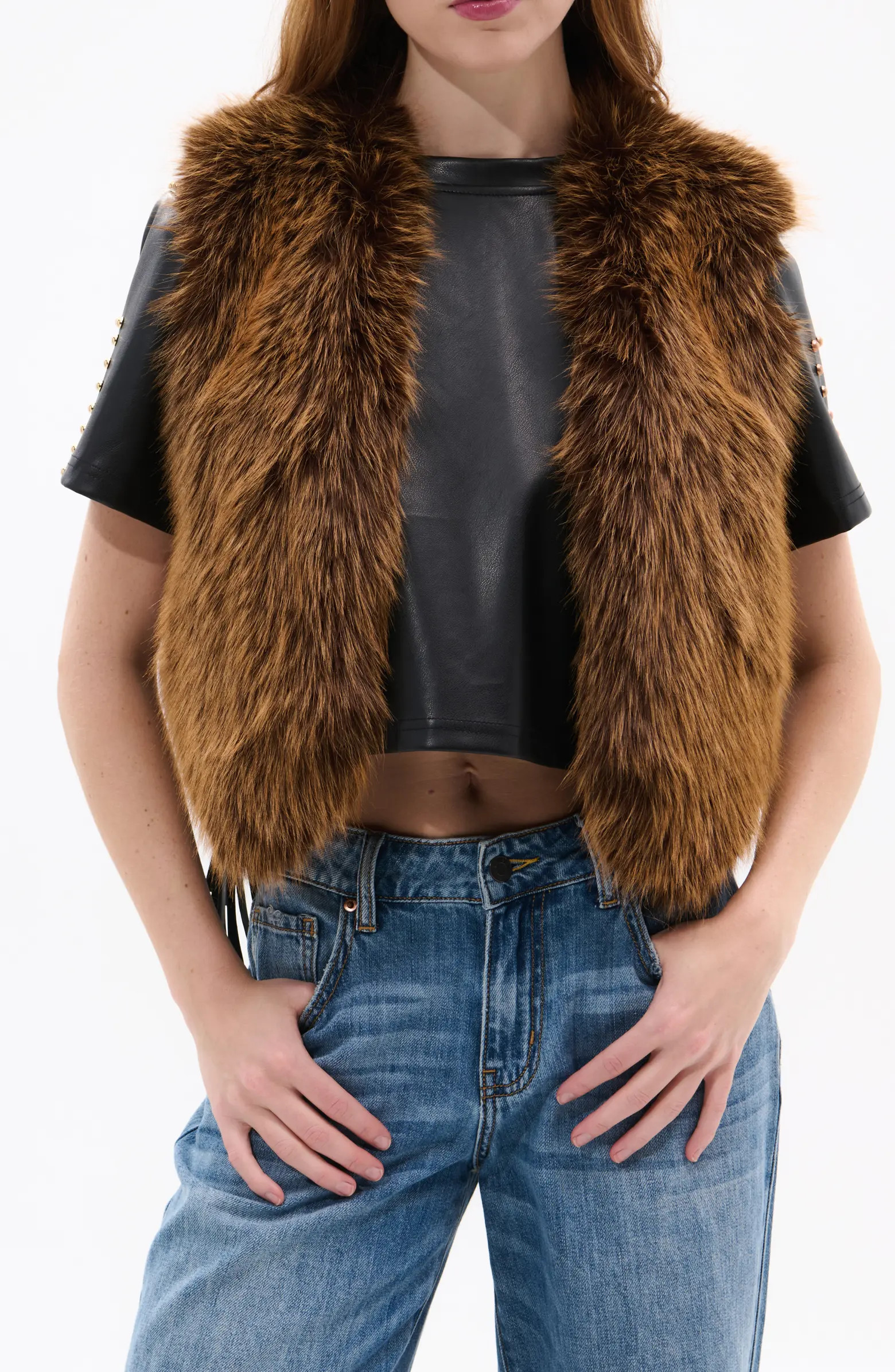 AZALEA WANG Faux Fur Vest | Nordstrom | Nordstrom