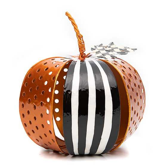 Striped Filigree Pumpkin - Small | MacKenzie-Childs
