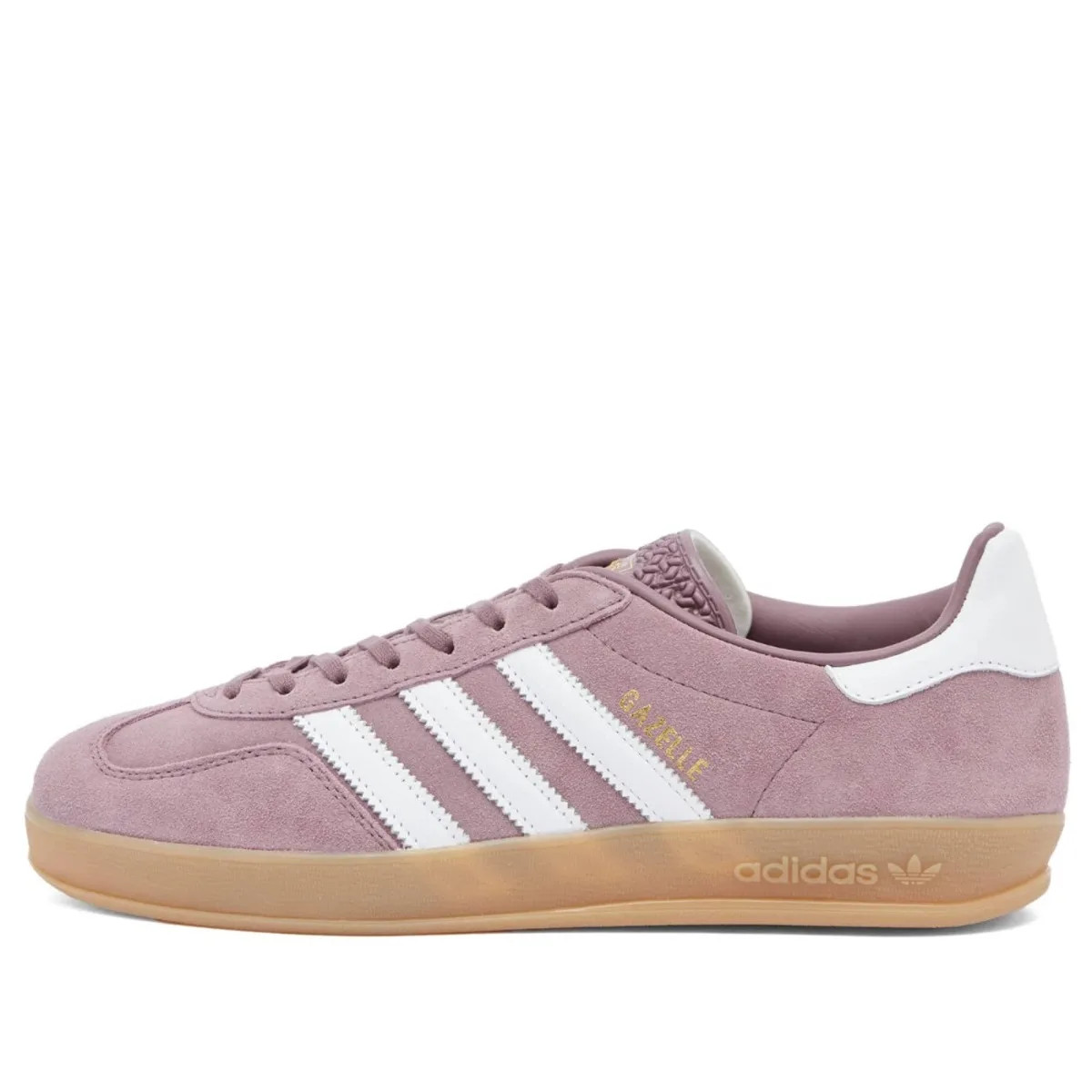 Adidas Women's Gazelle Indoor W in Shadow/White/Gum, Size UK 8 | END. Clothing