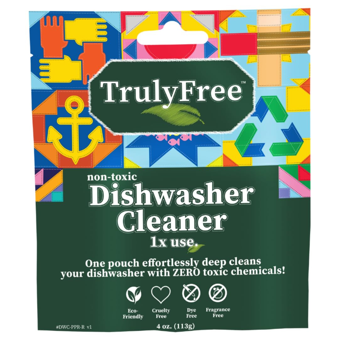 Truly Free Natural Dishwasher Cleaner - Dish Washer Machine Descaler, Fights Grease & Limescale, ... | Amazon (US)
