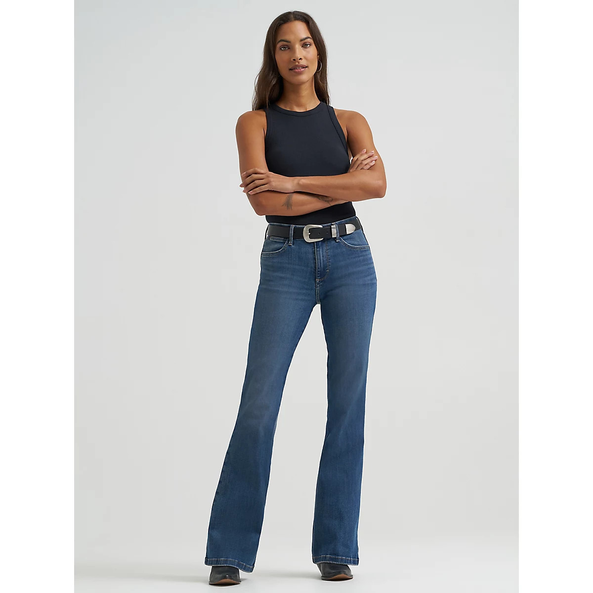 Women's Wrangler BESPOKE High Rise Flare Jean in Lily | Wrangler