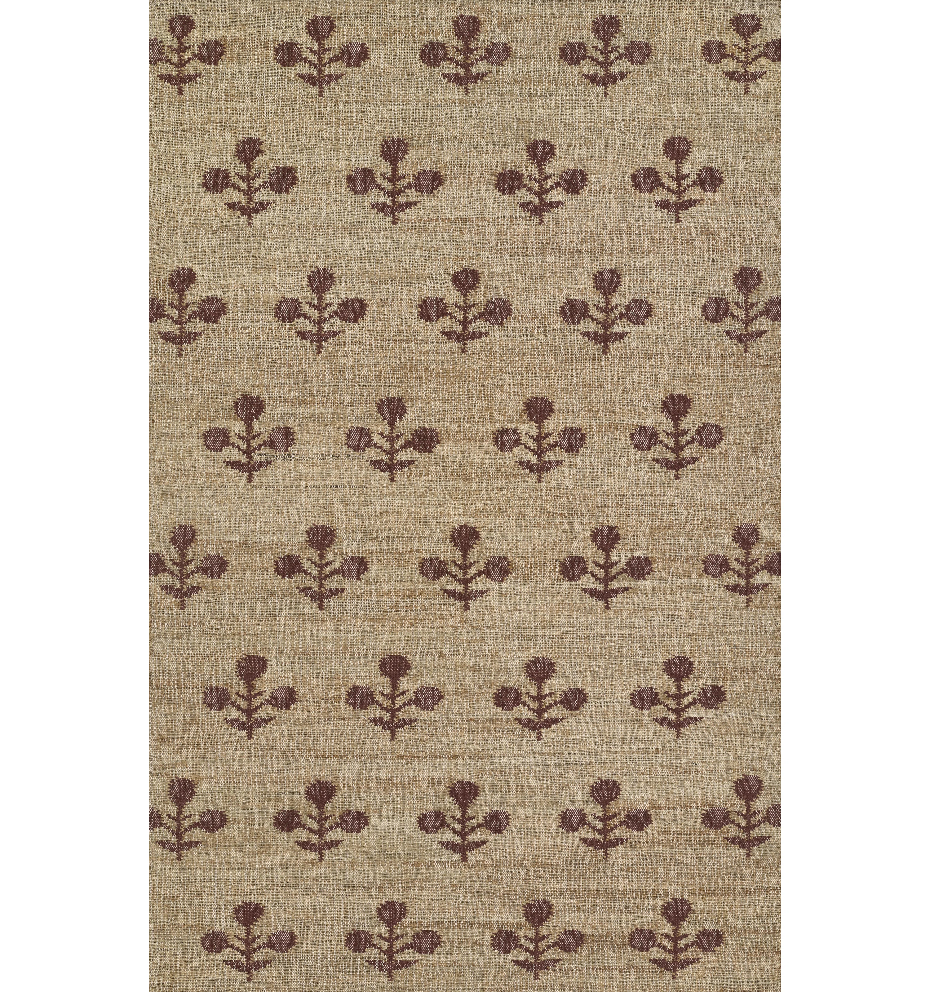 Erin Gates by Momeni Orchard Bloom Rust Hand Woven Wool and Jute Area Rug | Wayfair North America