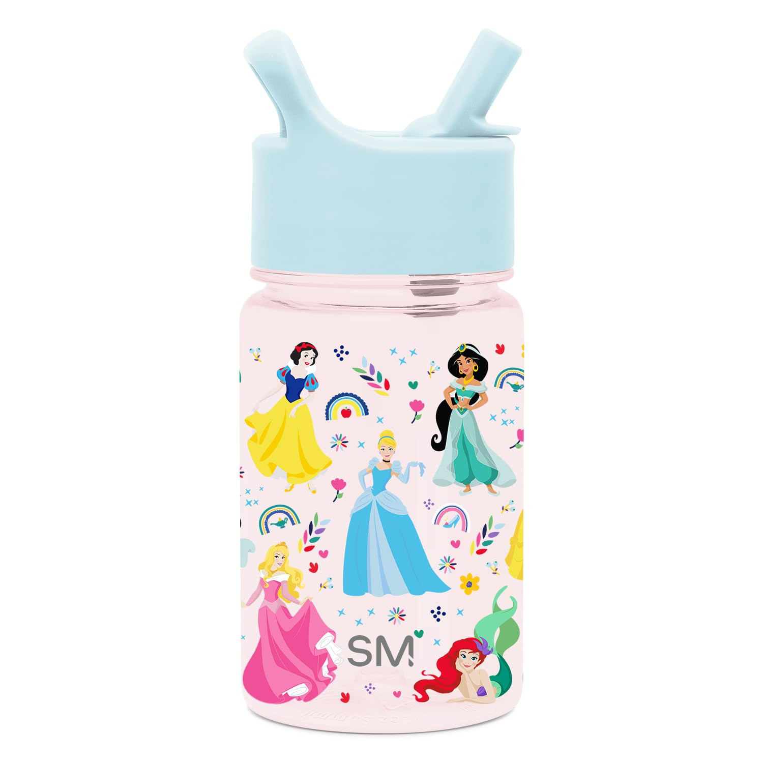 Simple Modern Disney Princess Kids Water Bottle Plastic BPA-Free Tritan Cup with Leak Proof Straw... | Amazon (US)