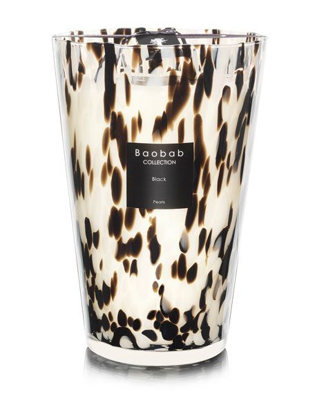 Baobab Collection Black Pearls Scented Candle, 13.8" | Neiman Marcus