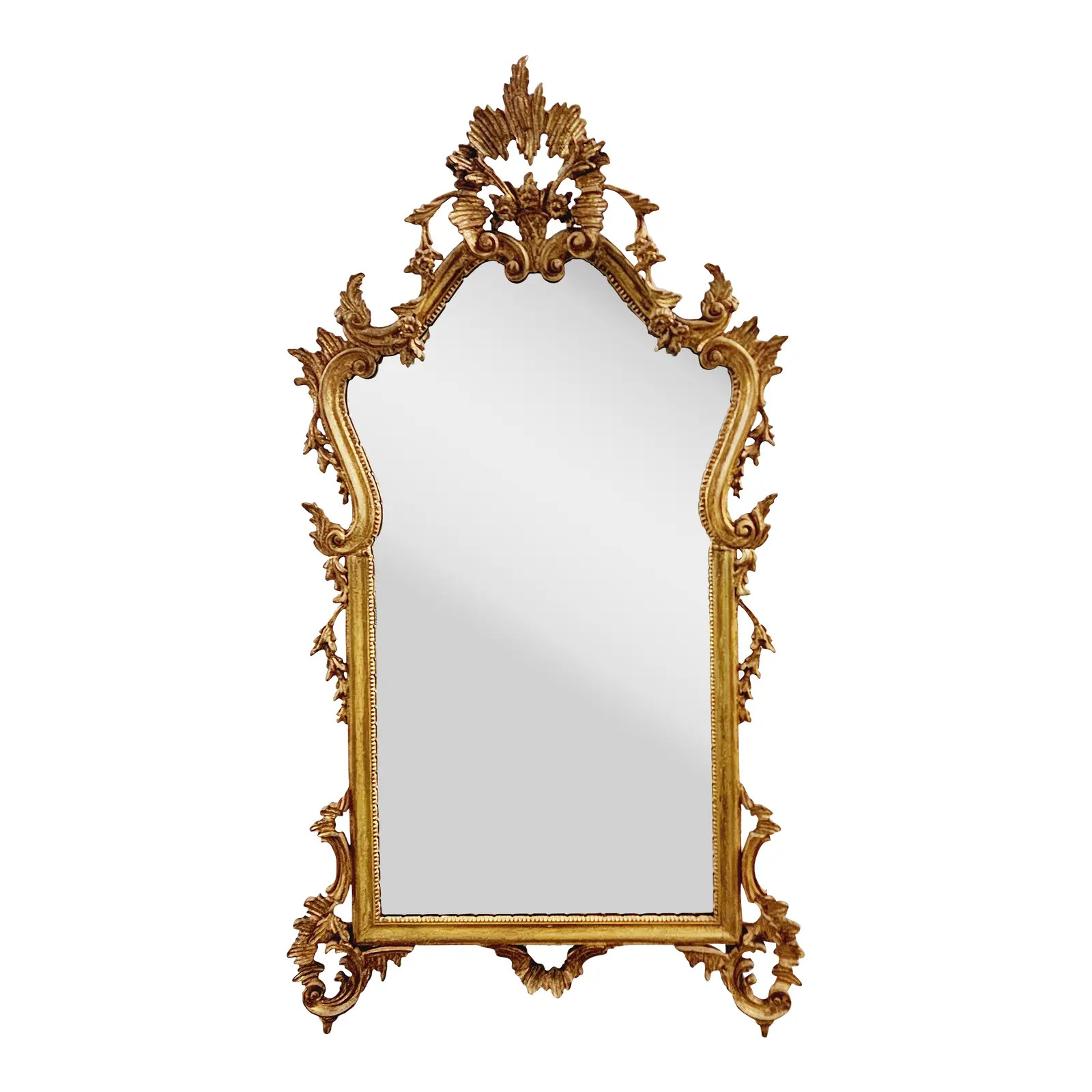 Vintage Labarge Rococo Style Giltwood Mirror | Chairish