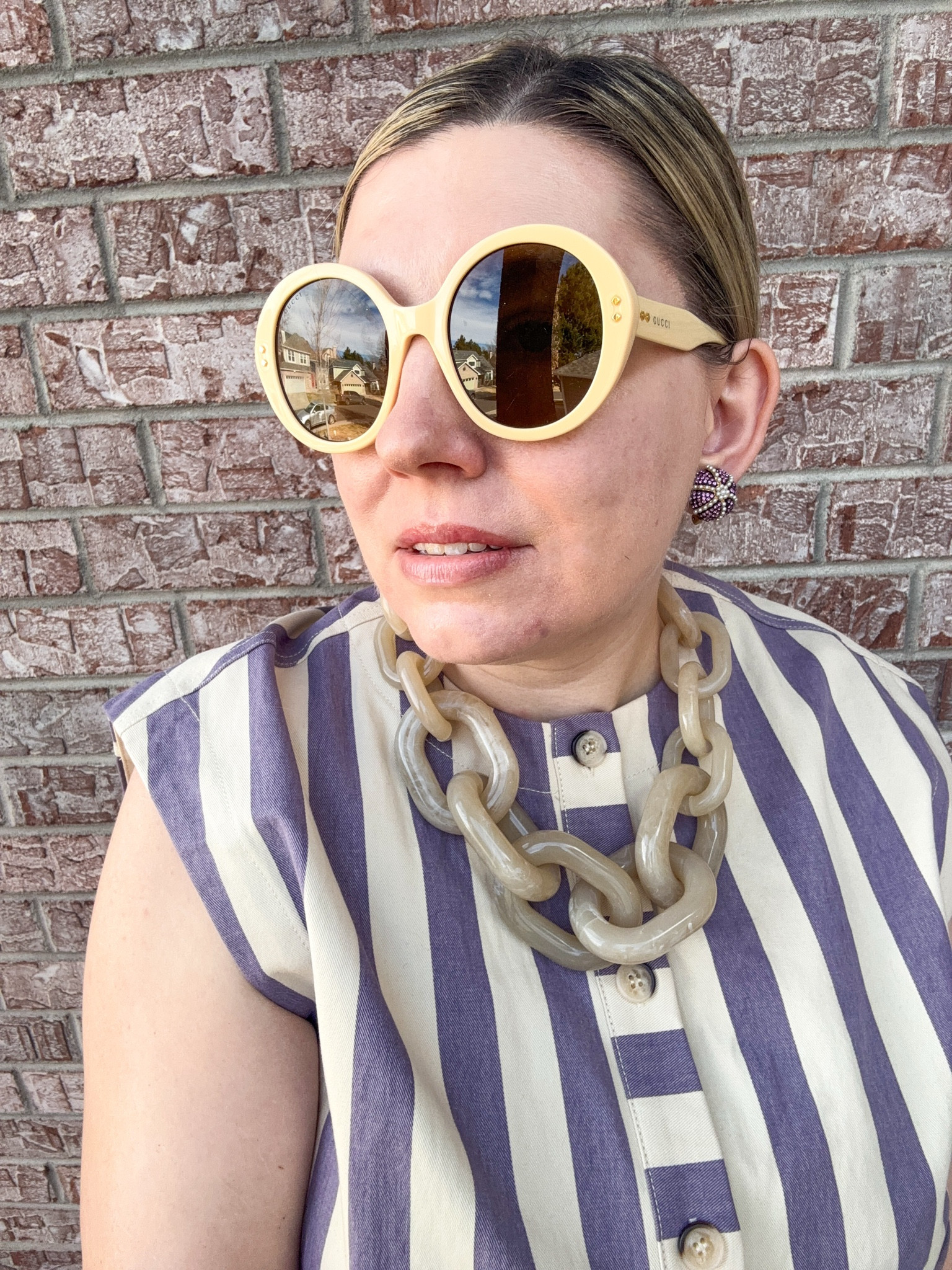 Tropical Luxe - Look 8
A curated style series

If I could only wear one pattern for the rest of time it would obviously be stripes. Don’t make me actually do this, though. I can give up patterns - they are my love language.

Top - FRNCH
Pants - Maeve by Anthropologie
Bag - Vintage
Sunglasses - Gucci 
Necklace - Tuckernuck 
Earrings & Ring - Oscar de la Renta
Bracelets - Rocksbox & Vintage
Shoes - Dillards

If I had to pick my favorite season it would absolutely be RESORT! Okay, so it’s a clothing season and not a weather season- fine, be more specific next time. But truly, if I could only wear one type of clothing again it would be beach-ready resort pieces. Too bad I live in a land-locked state. lol

Comment SHOP below to receive a DM with the link to this post on my LTK ⬇ https://liketk.it/5Zr5s

Comment SHOP below to receive a DM with the link to this post on my LTK ⬇ https://liketk.it/5Zrz0 #ltkseasonal #ltkootd #ltksalealert

#LTKootd #LTKSeasonal #LTKTall