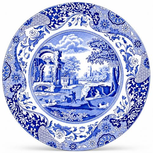 Royal Worcester Spode Blue Italian Bread and Butter Plate | Dessert and Appetizer Plate | Round Blue and White Plate | 6.5 Inch | Dishwasher and Microwave Safe | Made in England | Amazon (US)