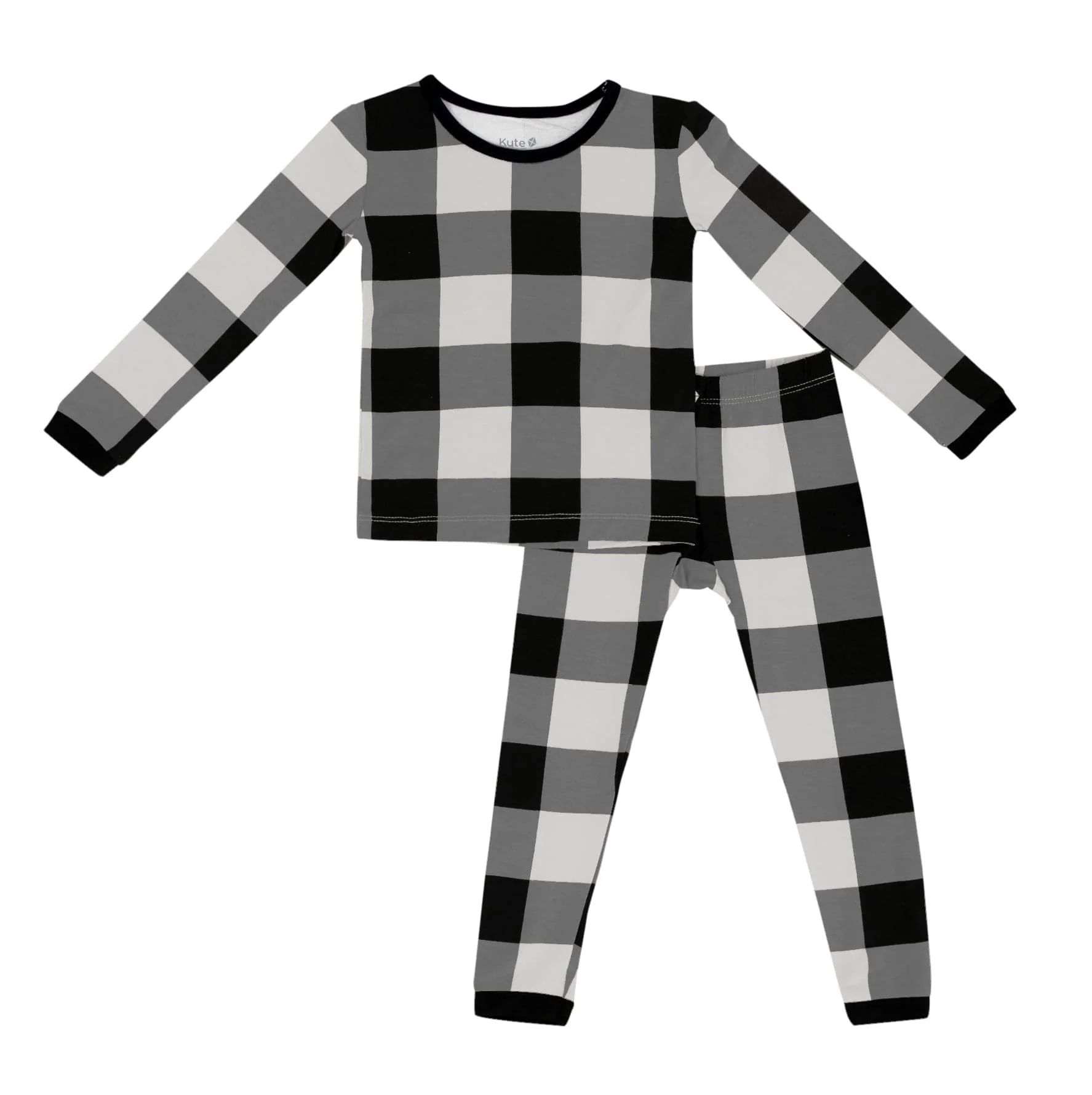 Long Sleeve Pajamas in Midnight Plaid | Kyte BABY