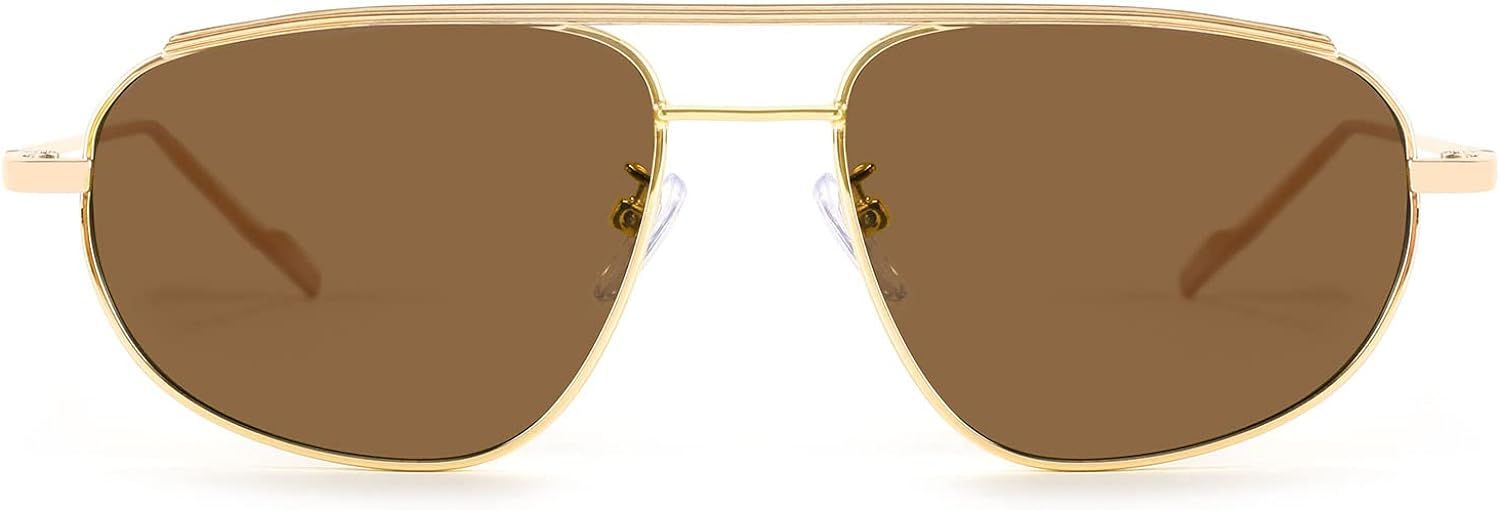 FEISEDY Small Retro Aviator Sunglasses Women Men Vintage Trendy Metal Frame Sun Glasses B2906 | Amazon (US)