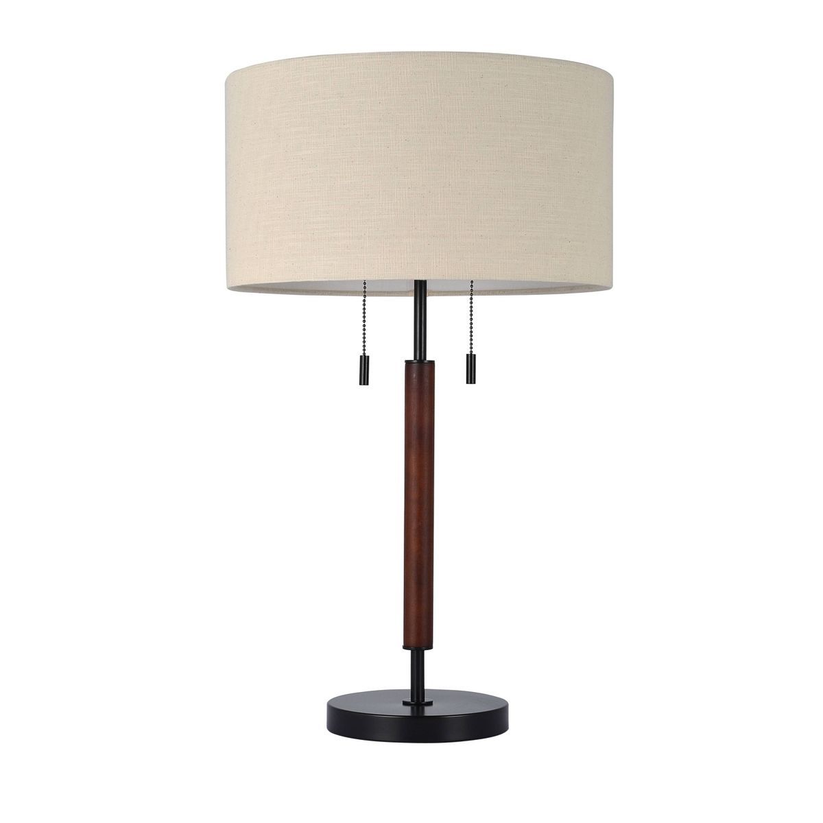 Wood Table Lamp (Includes LED Light Bulb) Black - Threshold™ | Target