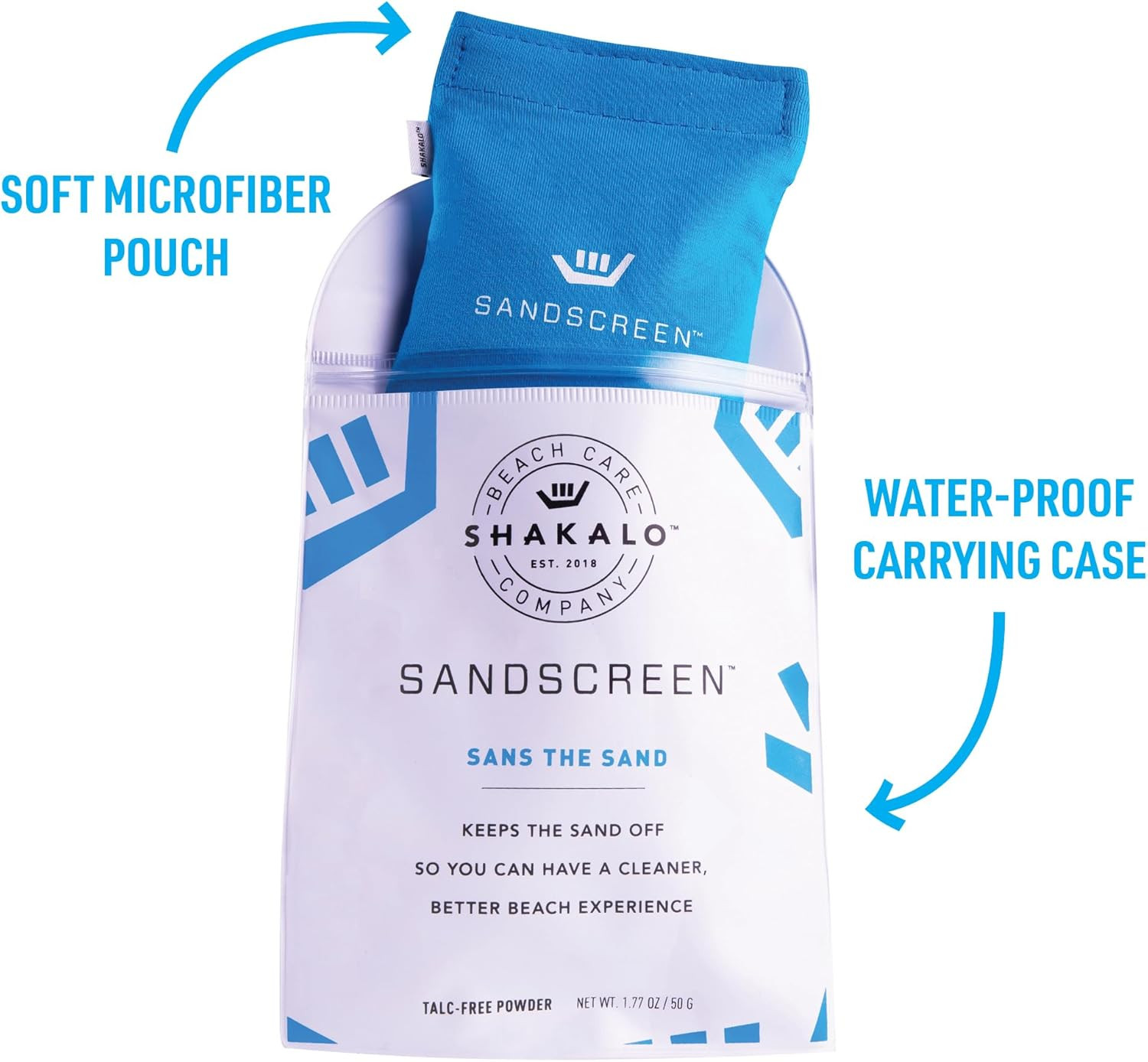 SANDSCREEN Sand Removal Bag | The Original Sand Remover | Talc-Free and Reef Friendly | Fresh, Cl... | Amazon (US)