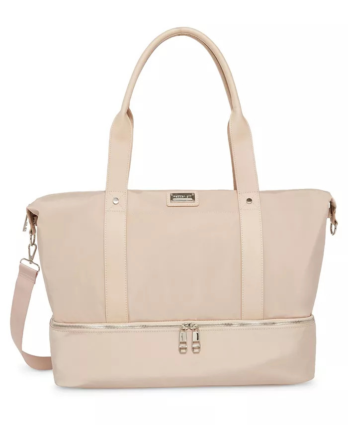 Nylon Bottom Zip Weekender Handbag | Macys (US)