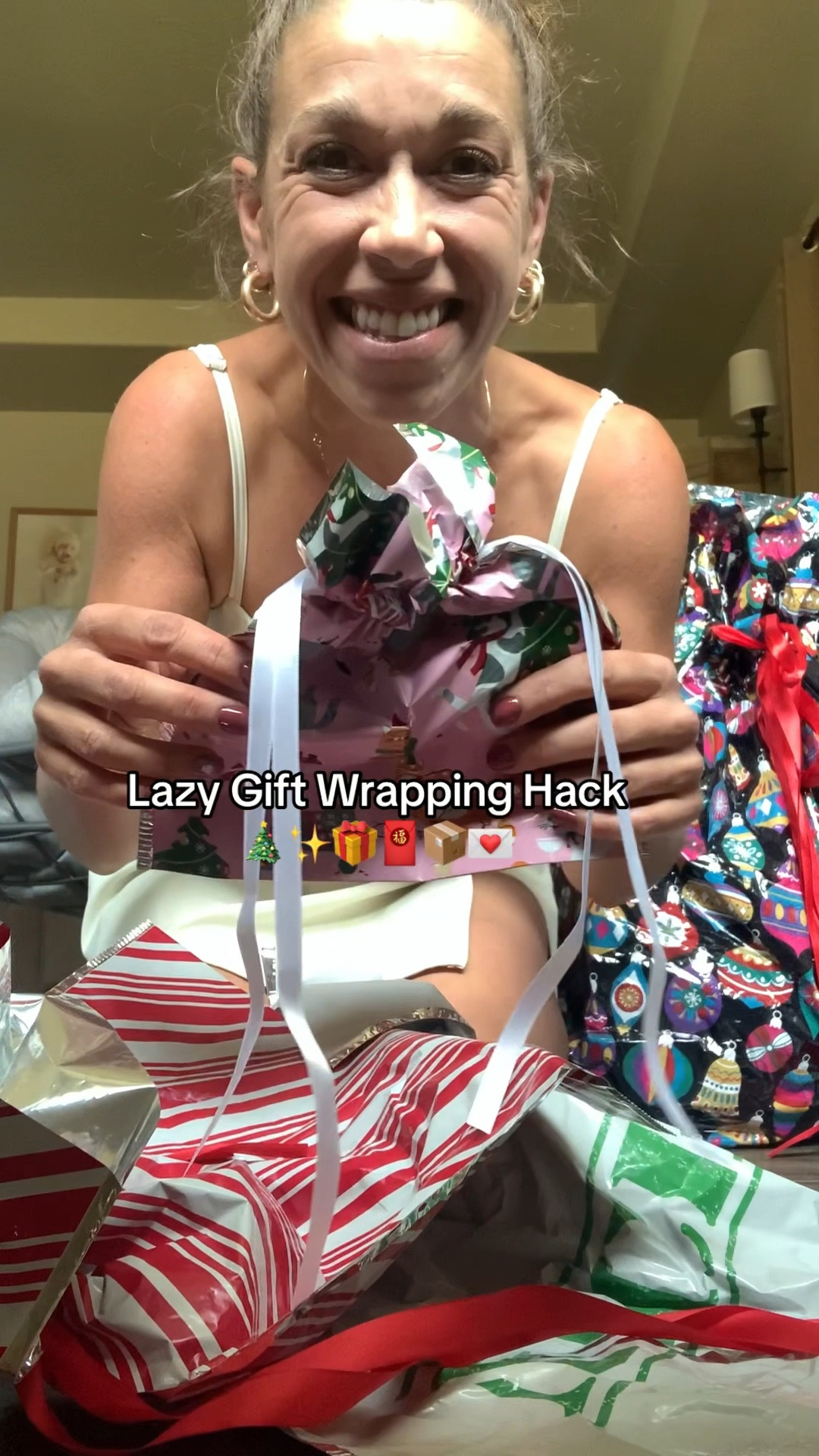 If you dislike wrapping Christmas gifts grab these self tie gift bags - multiple sizes and prints to make the holidays so much easier! #christmasgifts #giftwrapping #giftbags

#LTKSeasonal #LTKSaleAlert #LTKFindsUnder50