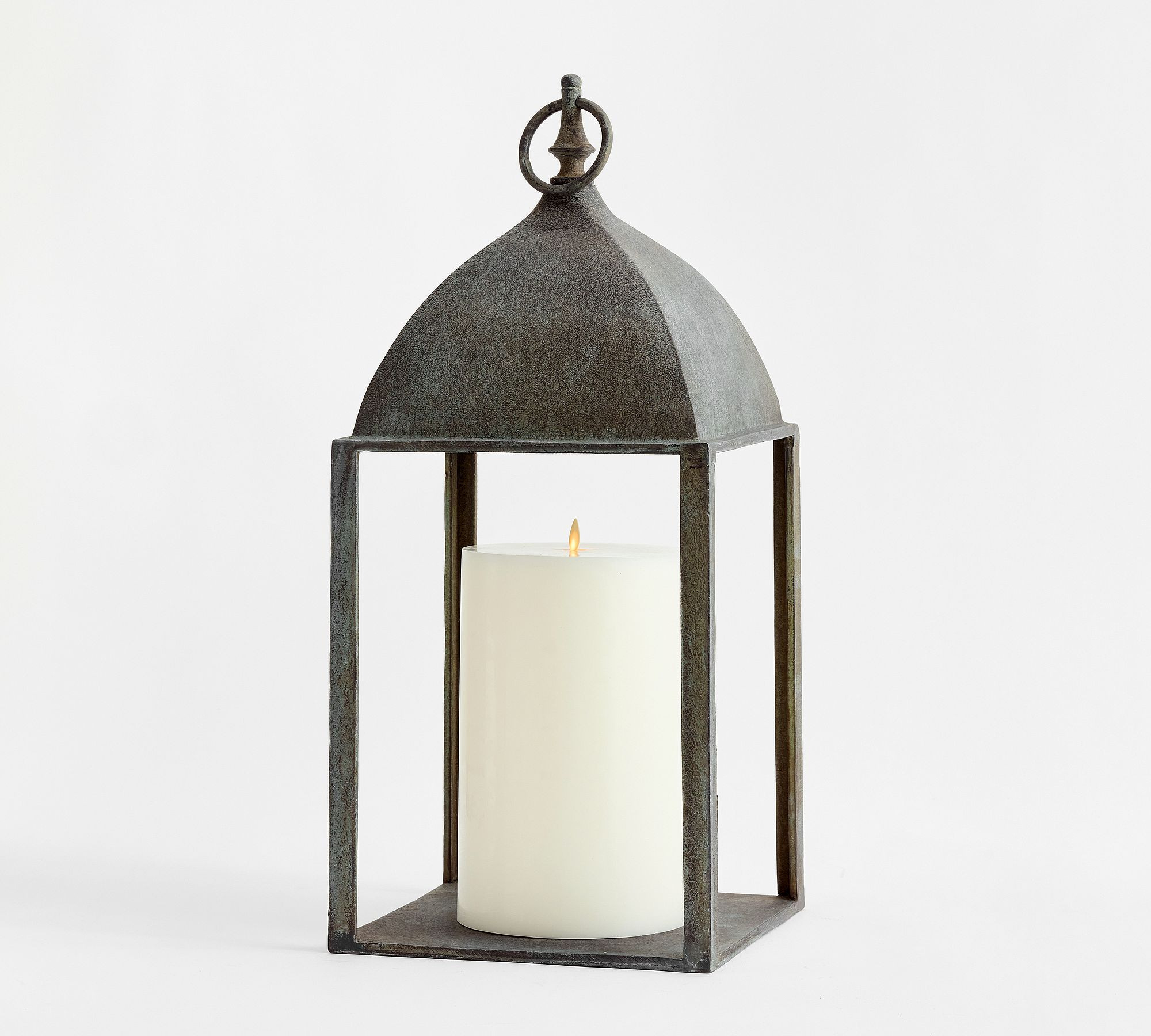 Patinaed Bronze Lantern | Pottery Barn (US)