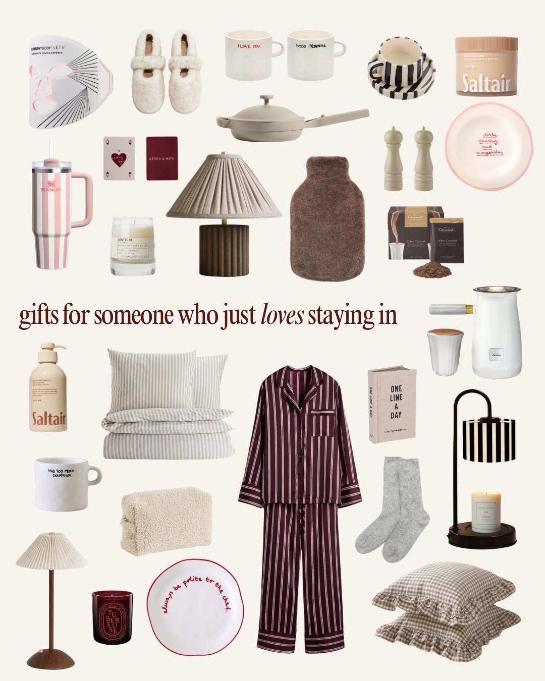 Gift guide for the homebody, a mix of gorgeous gifts for the home, staying in, chilled evenings etc. Perfect for someone who just loves being at home! 

Homebody, homewear, home gifts 

#LTKgiftguide #LTKuk #LTKCyberWeek