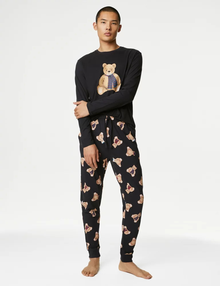 Men's Spencer Bear™ Family Christmas Pyjama Set | Marks & Spencer (UK)