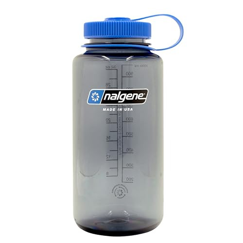 Nalgene Sustain Tritan BPA-Free Water Bottle Made with Material Derived from 50% Plastic Waste, 32 OZ, Wide Mouth,Smoke Grey | Amazon (US)