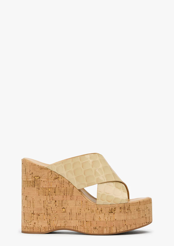 Vamore Beige Croc Patent | Tony Bianco (Australia & New Zealand)