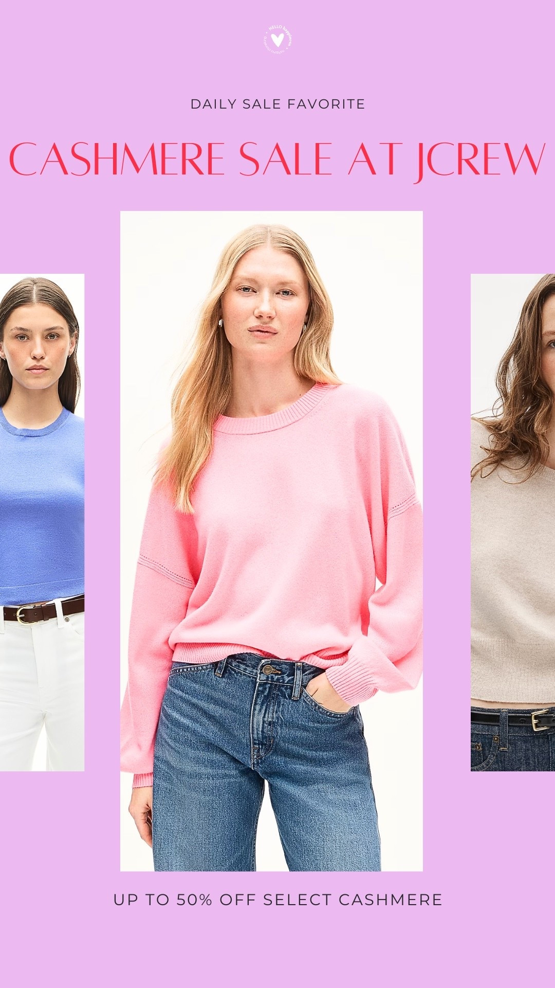 Soft, timeless, and on sale? Say less. 🤍 J.Crew cashmere is up to 50% off, making it the perfect time to grab those luxe sweaters you'll wear all season long.

#LTKootd #LTKSaleAlert