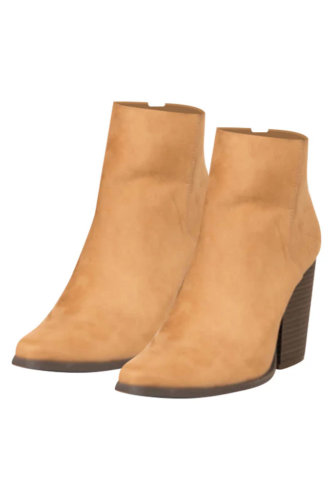 Cecily Brown Suede Booties | Pink Lily