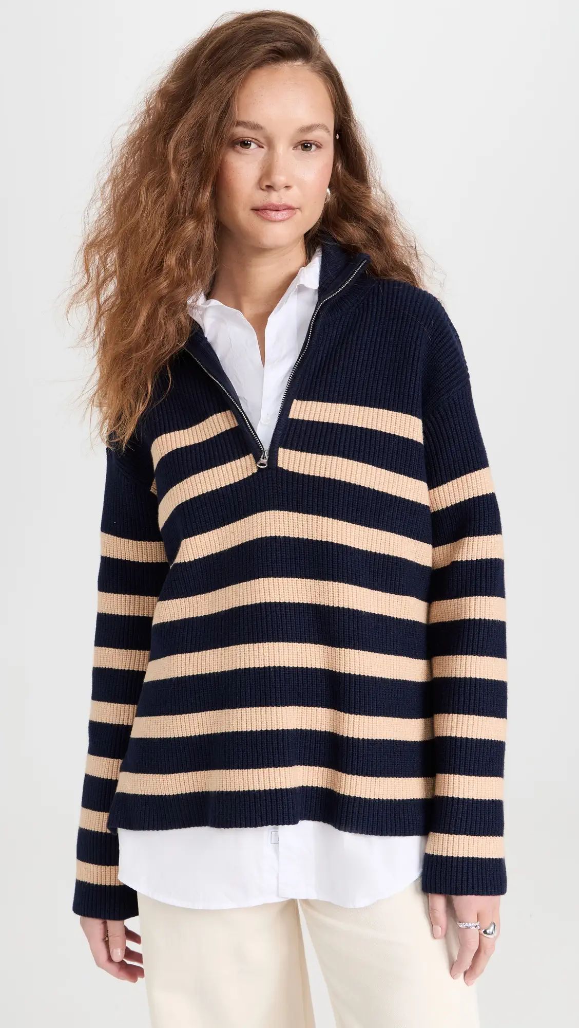 English Factory Striped Half Zip Sweater | Shopbop | Shopbop