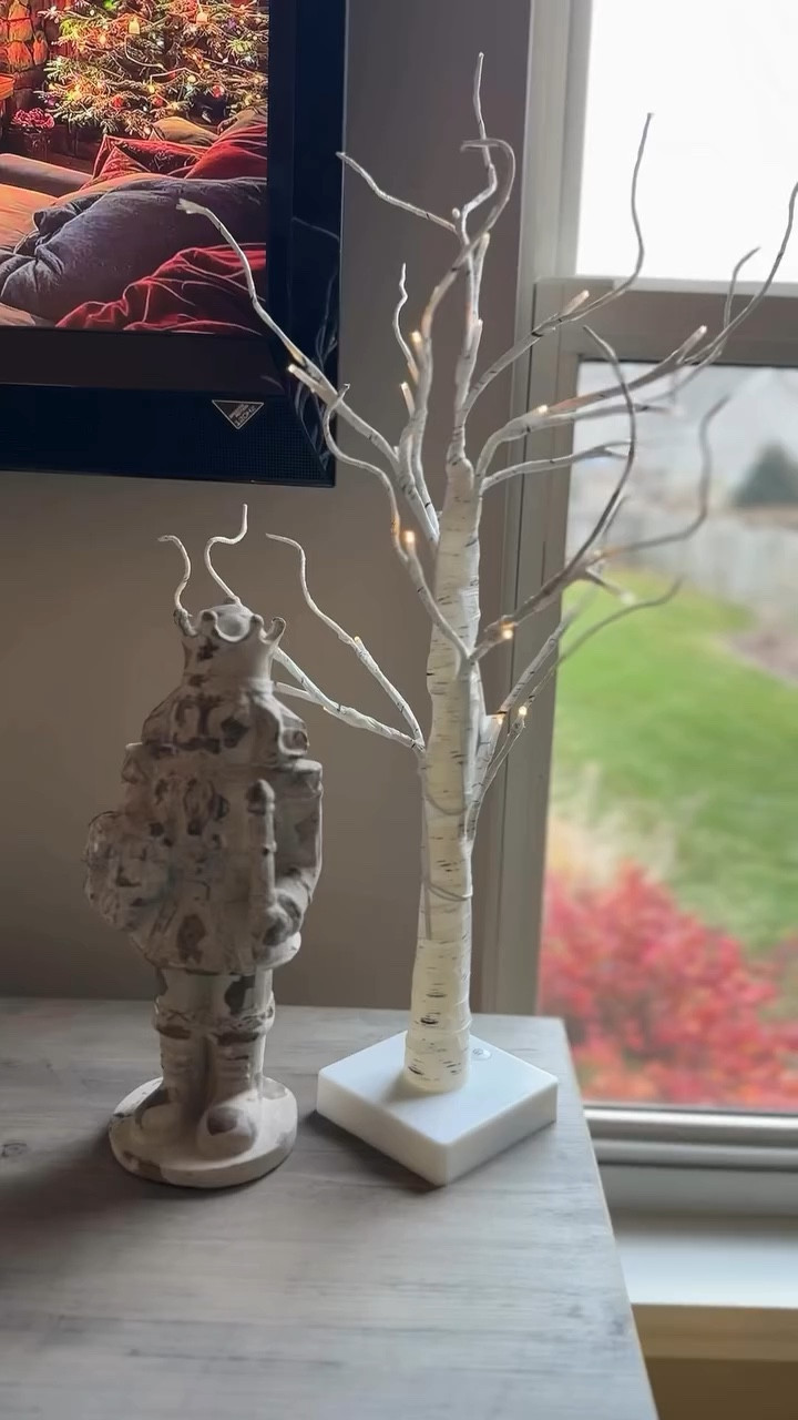 These holiday decor birch trees throw off a subtle light that looks beautiful in any room. The lit birch trees are powered by batteries so they can be used almost anywhere! They are sold in a set of 2.


Birch tree decor
Holiday decor
Mantel decor
Christmas decorations

#LTKHoliday #LTKSeasonal #LTKFindsUnder50