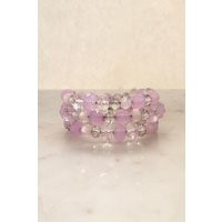 Vintage Purple Bead Wrap Bracelet - Wire Wrapped | Etsy (US)