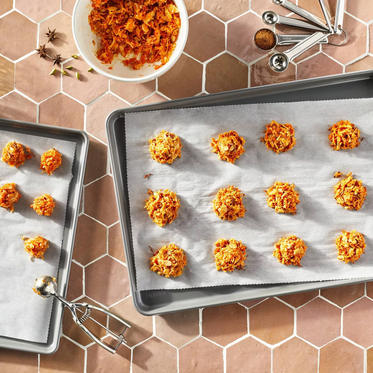 1.5Tbsp Stainless Steel Cookie Scoop Gray - Figmint™ | Target