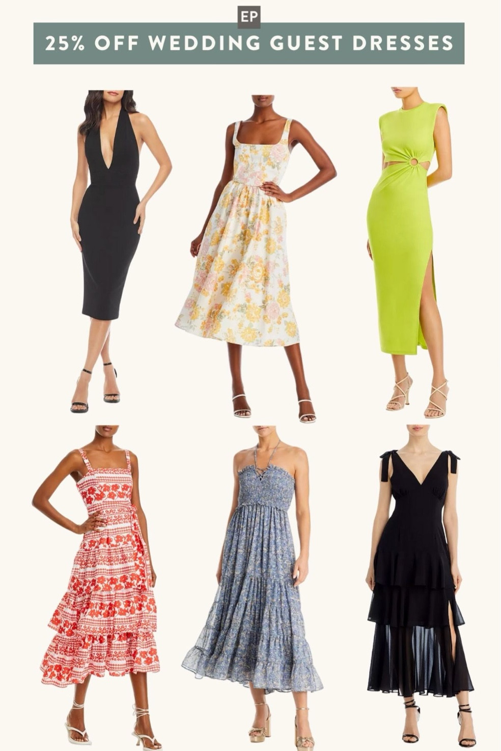 25% off + free shipping on spring + summer wedding guest dresses (ends 4/2)

Looked for styles that appear midi length or shorter on models. The floral A line may need straps shortened on a petite frame.

Also linked my favorite stick on “nippies” for special occasion dresses 

#petite 

#LTKSeasonal #LTKwedding #LTKsalealert