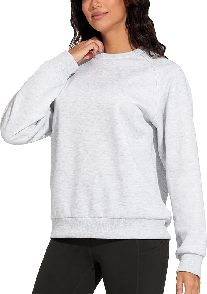THE GYM PEOPLE Women's Long Sleeves Fleece Sweatshirts Loose Fit Crewneck Workout Casual Pullover... | Amazon (US)